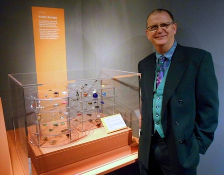 Dr. John Casson at the MIND MAPS exhibition at the Science Museum, London
(Photo by Anna Casson)